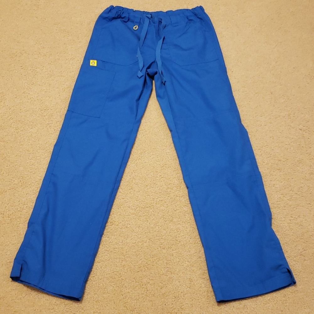 Wonderwink royal blue 6 pocket scrub bottoms
